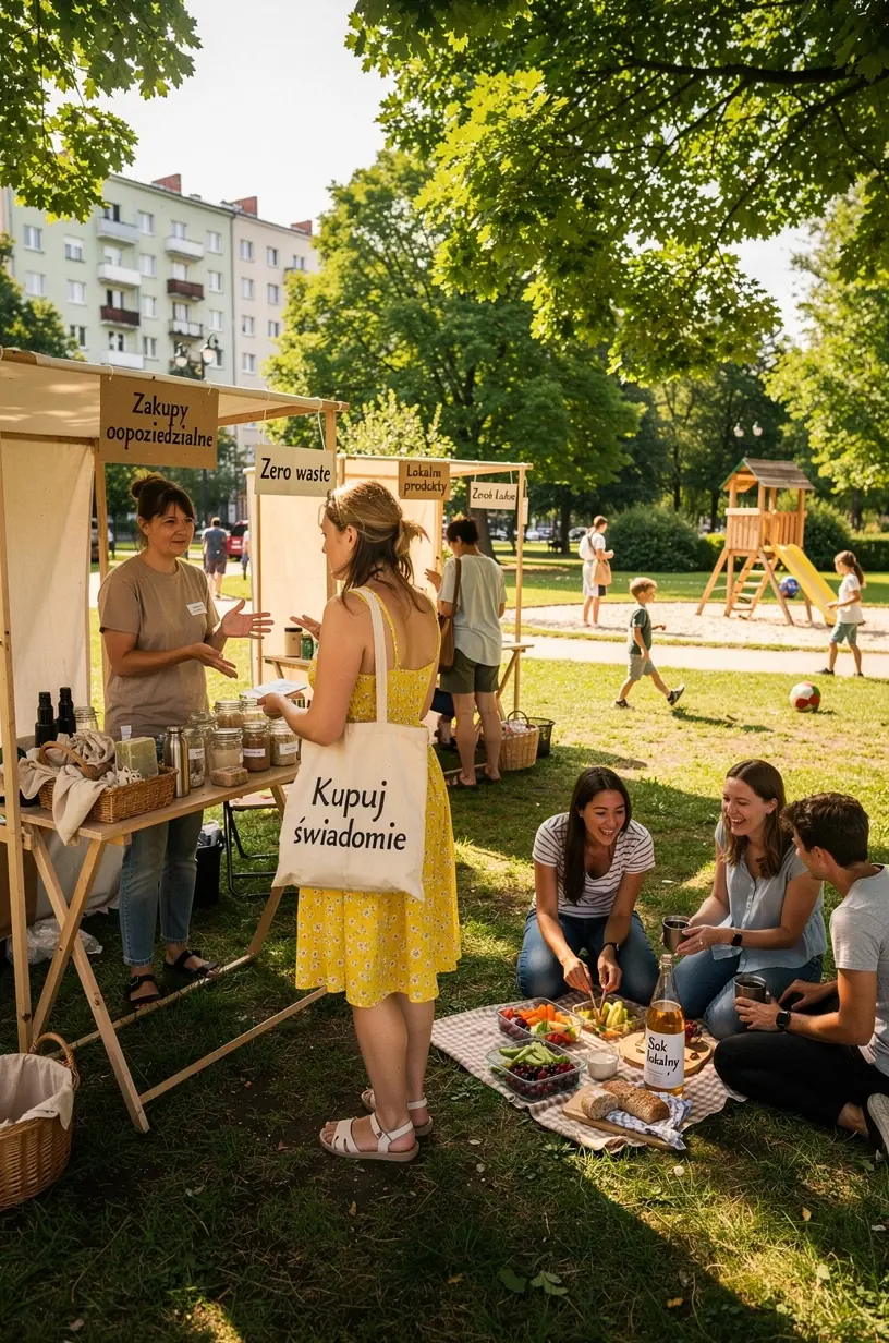 Ilustracja pokazująca różne źródła informacji wpływające na zwyczaje konsumenckie.